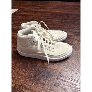 Allbirds Canvas Pacer Mid sneaker in natural white Size 7 W7 Womens Shoes